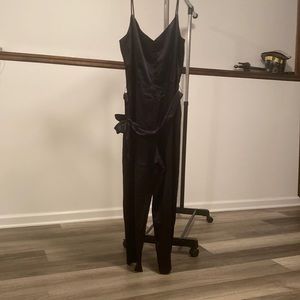 Black XL Abercrombie satin jumpsuit